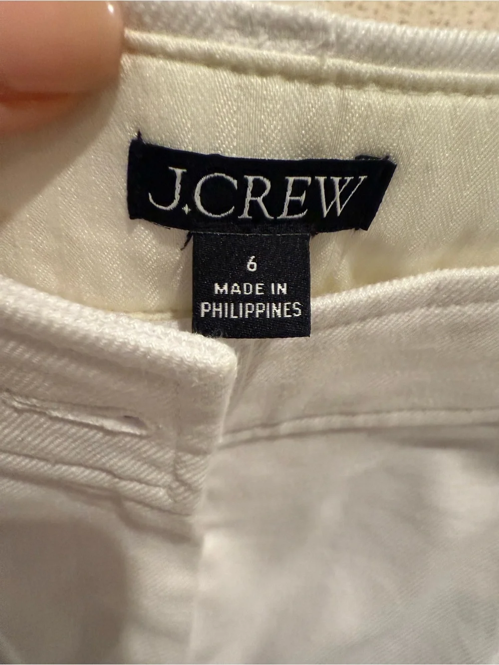 J. Crew White Linen-Blend Remi Shorts EUC